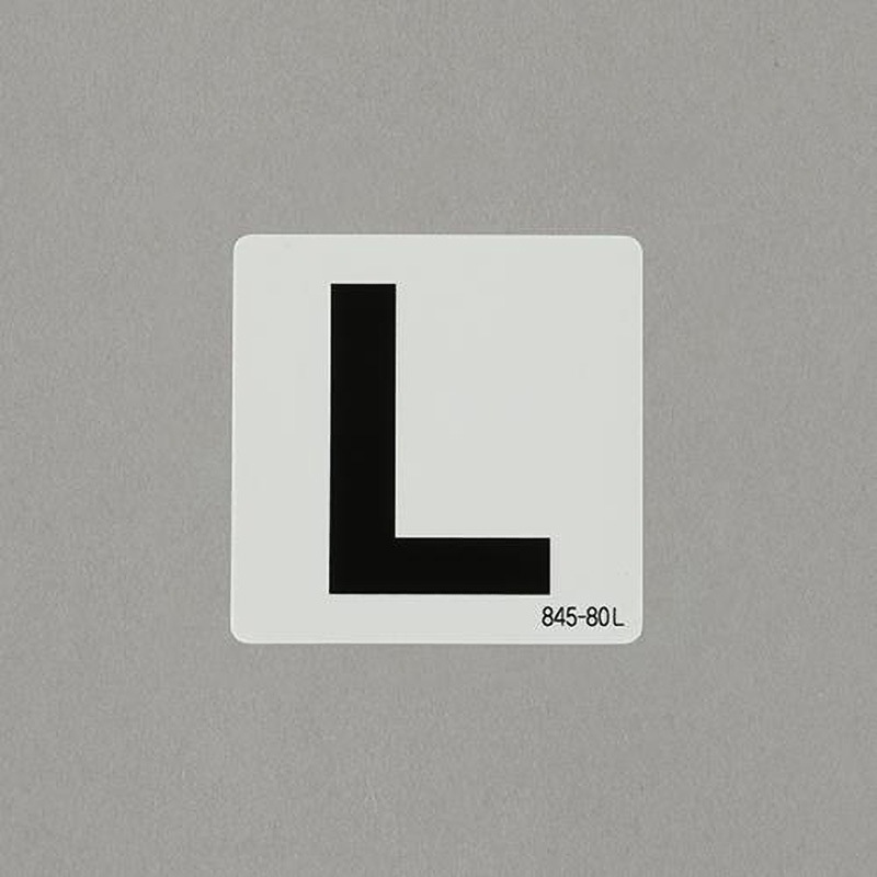 アルファベット表示ステッカー[L] エスコ アルファベット・数字