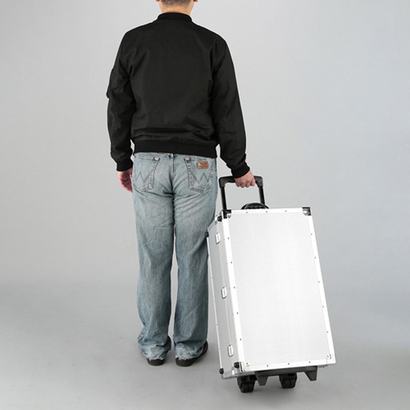 EA502A-80 アルミケース(キャスター付) エスコ シルバー色 - 【通販