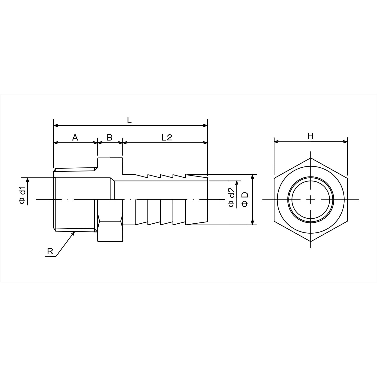 BHG-04160 ホースニップル 真鍮製 ツツミ工業 1/2×16サイズ BHG BHG-04160 ホースニップル 真鍮製 ツツミ工業 1/2×16サイズ BHG