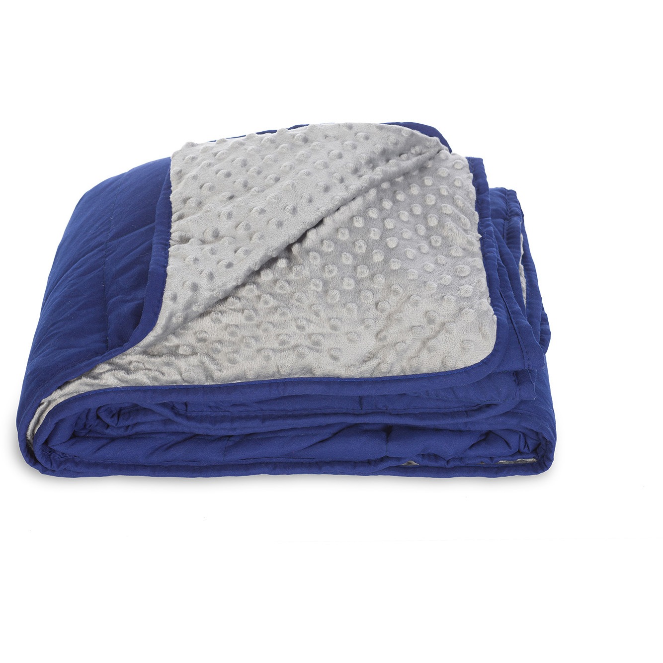 LVTCLB55+HGIBCA-GY イタリア ラバテッリ カルミアブランケット5.5kg+用専用カバー メテックス 成人女性用 ブルー色 寸法120×180cm