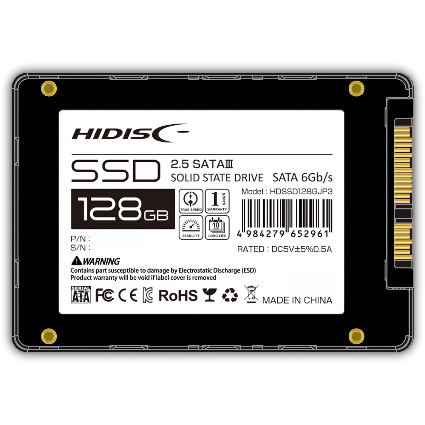 【SSD 240GB 6枚セット】HIDISC HDSSD240GJP3 Amazon | HIDISC 2.5inch SATA SSD 240GB HDSSD240GJP3 | HIDISC