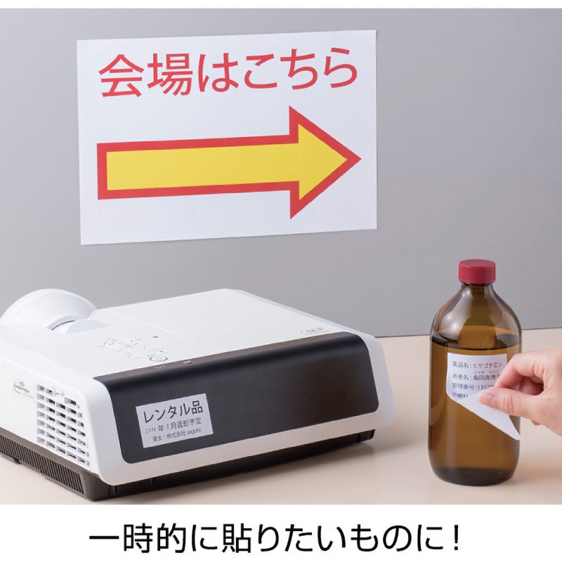 ELH006S きれいにはがせるエコノミーラベル ヒサゴ 上質紙 面付10 四角