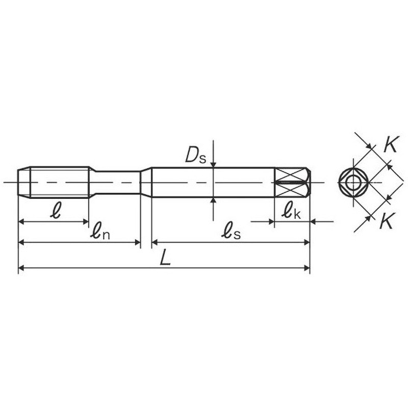 HT-TRI 1/4-20 3P 三脚用ハンドタップ HT TRI YAMAWA(ヤマワ
