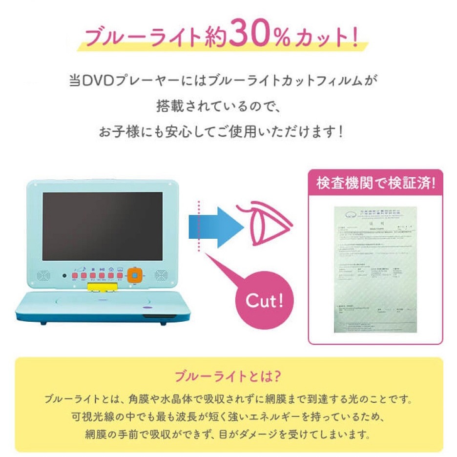 PDVD-9KSA-BL 9型ポータブルDVDプレーヤー 1個 EAST 【通販