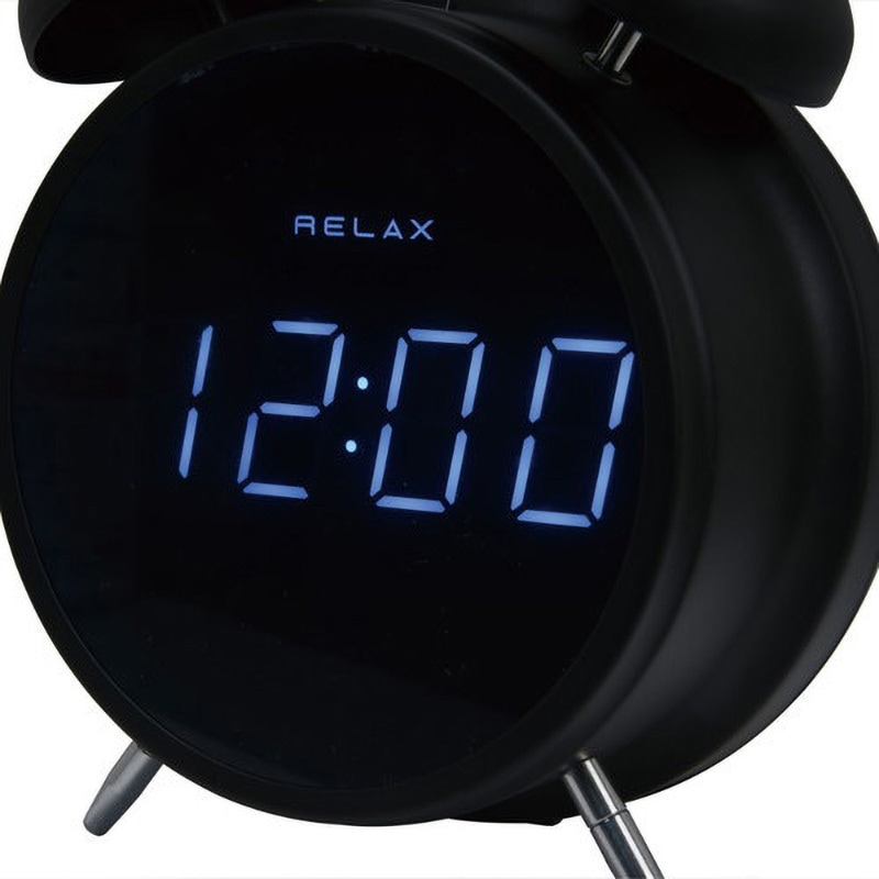 RTSC-BK RELAX TWINBELL デジタル目覚まし時計 スピーカー