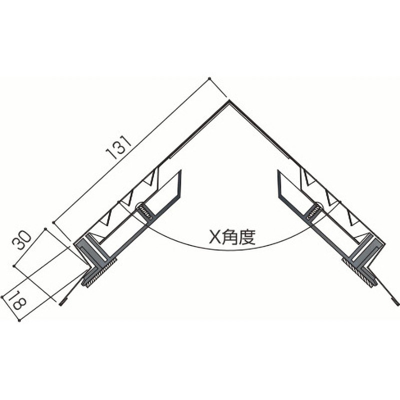 VTS-K050 急勾配用換気棟0.5P 9.0～10.5寸用 ヨネキン 1箱(1本) VTS