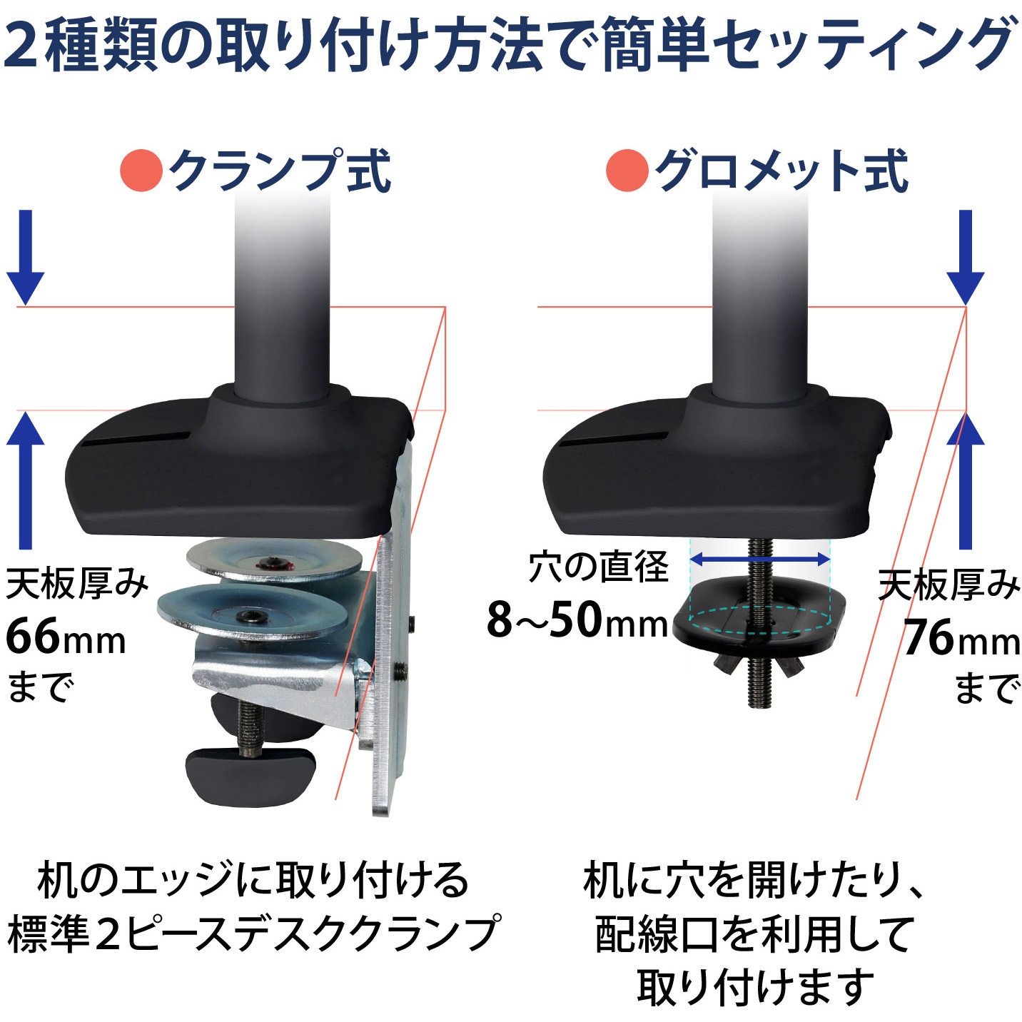 45-509-224 エルゴトロン LX デュアル モニターアーム 縦/横型 ロング