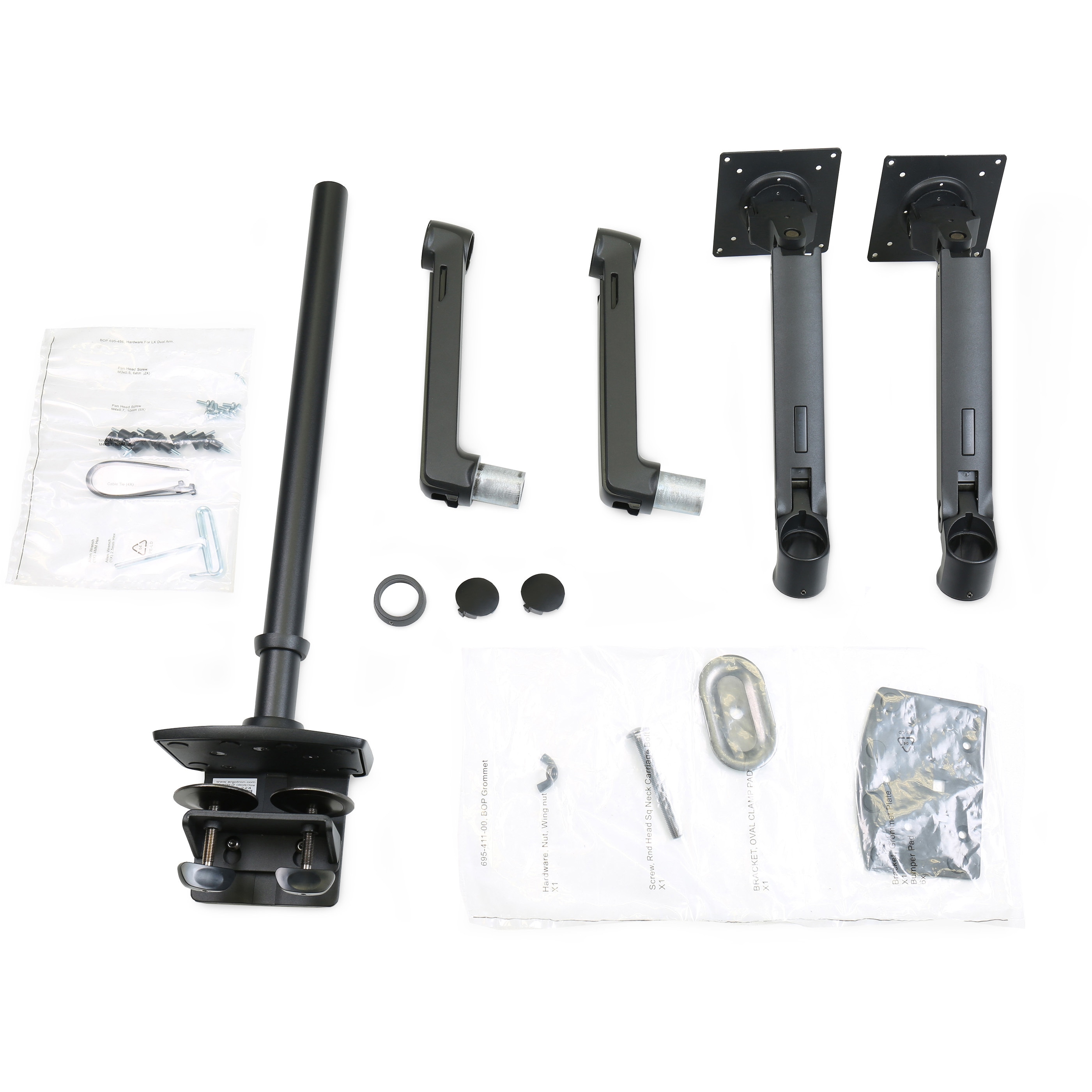 エルゴトロン LXデュアル モニターアーム ロングポール 45-509-224 45-509-224 エルゴトロン LX デュアル モニターアーム 縦/横型 ロング