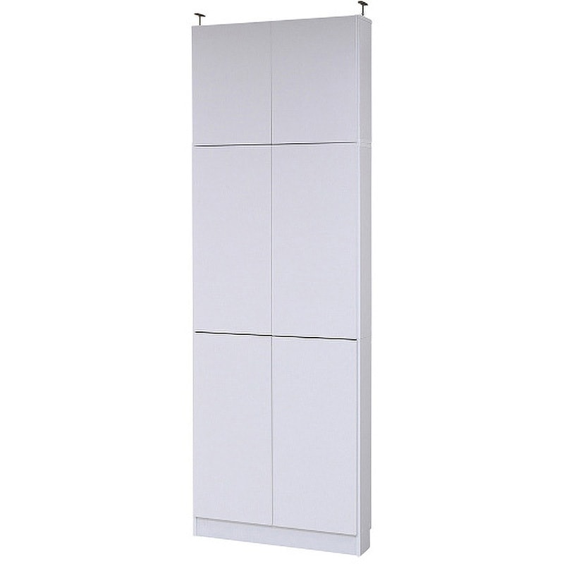 FRM-0101DOORSET 棚が全段動く 扉付き薄型本棚 上置きセット