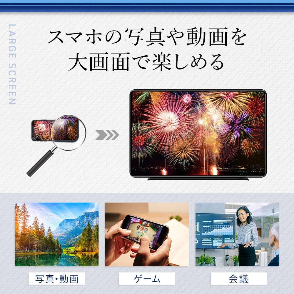 OWL-CBHDFAS220-BK iPhoneやiPadからテレビに簡単出力 LightningからHDMI変換 映像出力ケーブル 1個  OWLTECH(オウルテック) 【通販モノタロウ】