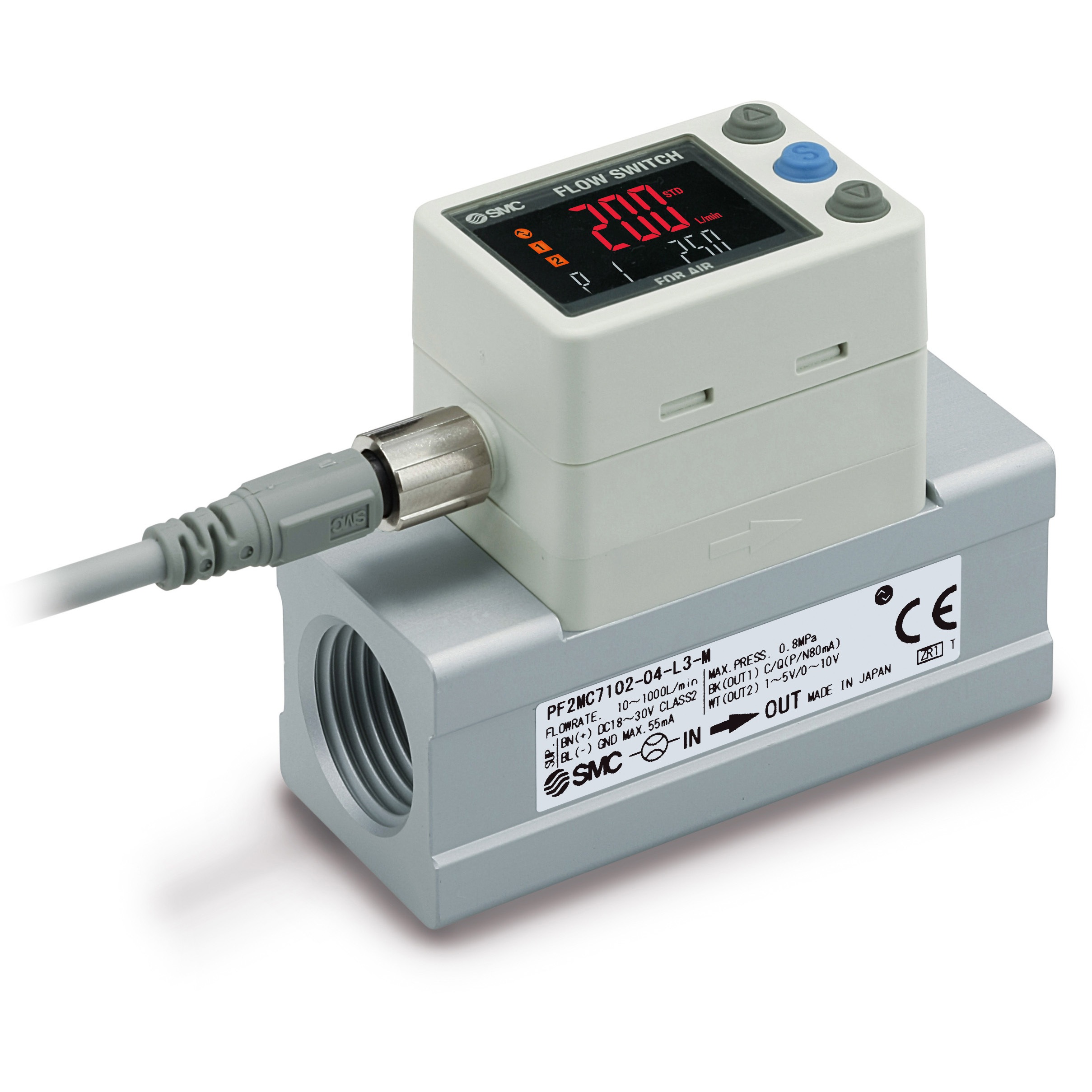 PF2MC7501-04-L PF2MC7-L デジタルフロースイッチ 1個 SMC 【通販モノタロウ】
