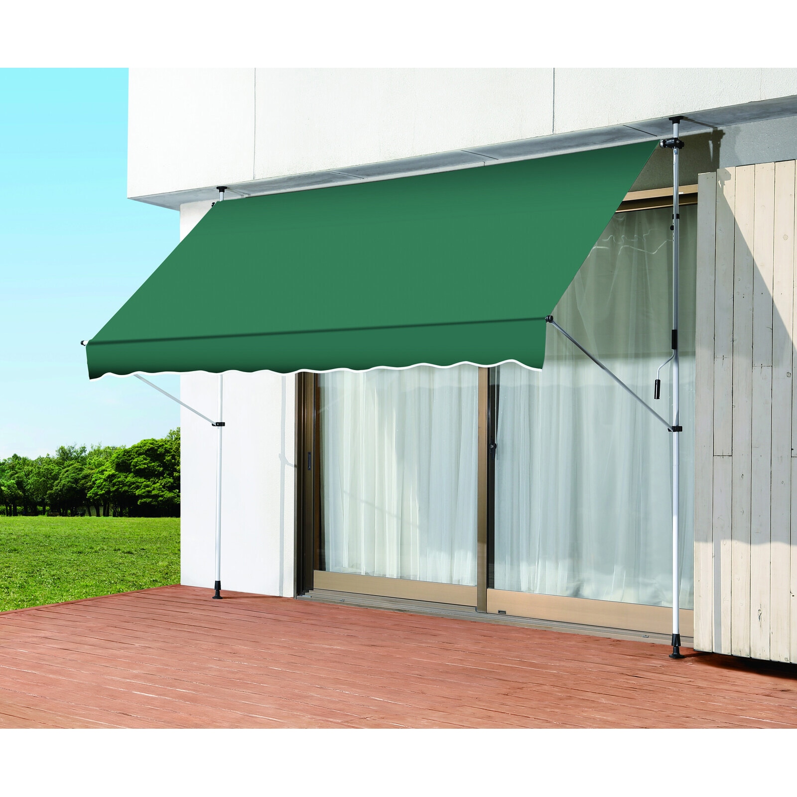 ★新品★日よけスクリーン＆ブラインド すだれ付き 300cm幅 0400010 日よけスクリーン&ブラインド すだれ付き 300cm幅 1個