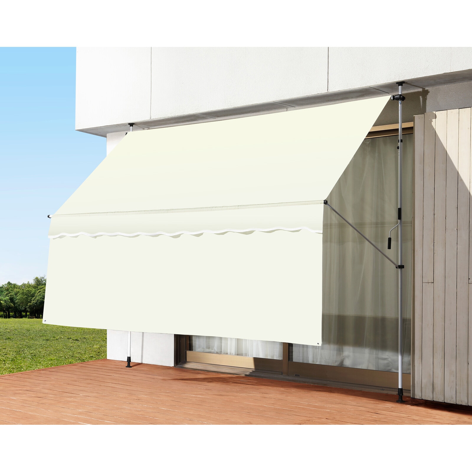 0400020 日よけスクリーン&ブラインド すだれ付き 300cm幅 1個