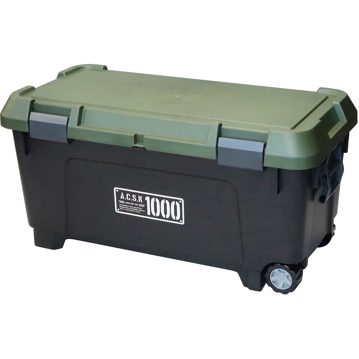 1000X アクティブストッカー ブラックグリーン JEJアステージ ブラック/グリーン色 容量130L 外寸(幅×奥行×高さ)1000×500×500mm 1個