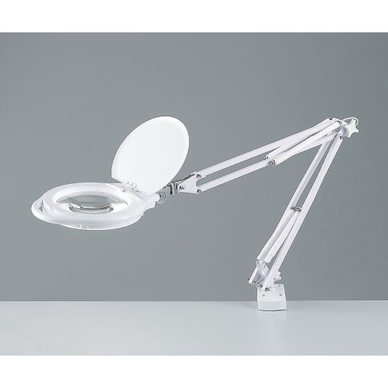 AML7V LEDアーム式ワイド照明拡大鏡 1.75× アズワン レンズ径178mm