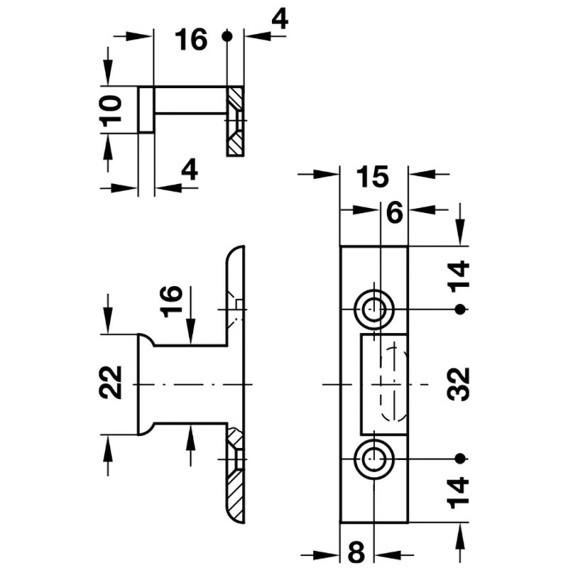 262.49.367 ケクEHSフレームパーツ 下地枠にネジ止め サイドガード付 1