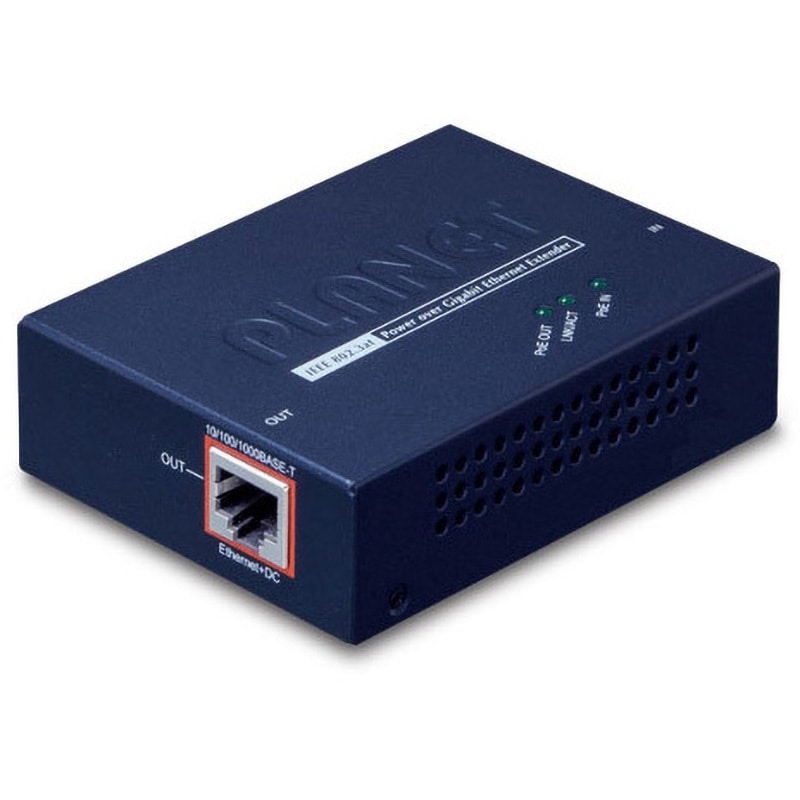 POE-E201 IEEE 802.3at対応ギガビットPoE+エクステンダー PLANET Technology 1台 POE-E201