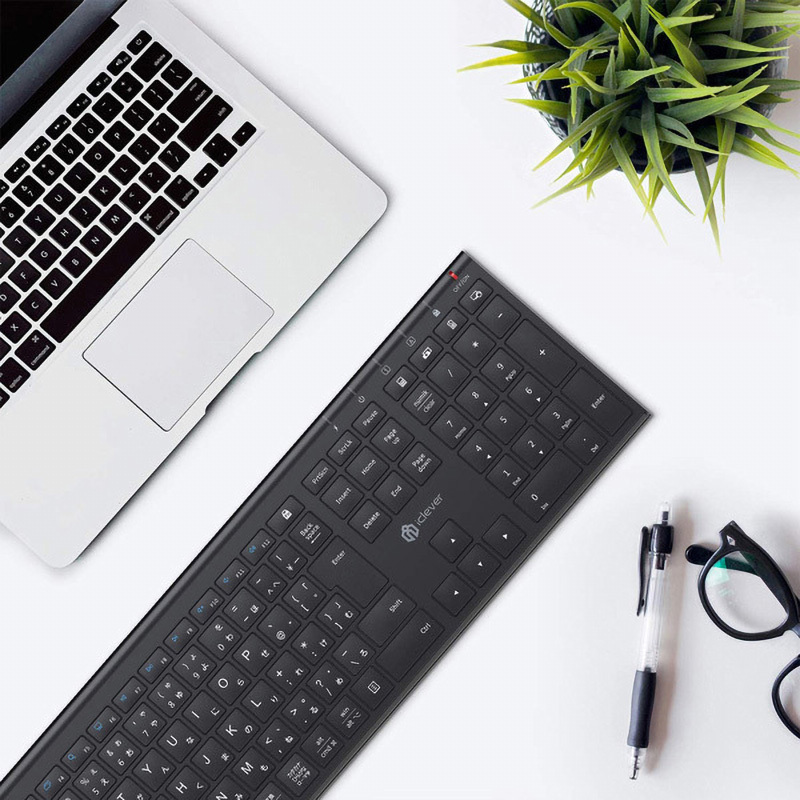 iClever ワイヤレスキーボード＆マウス「ブラック」5台セット 【公式