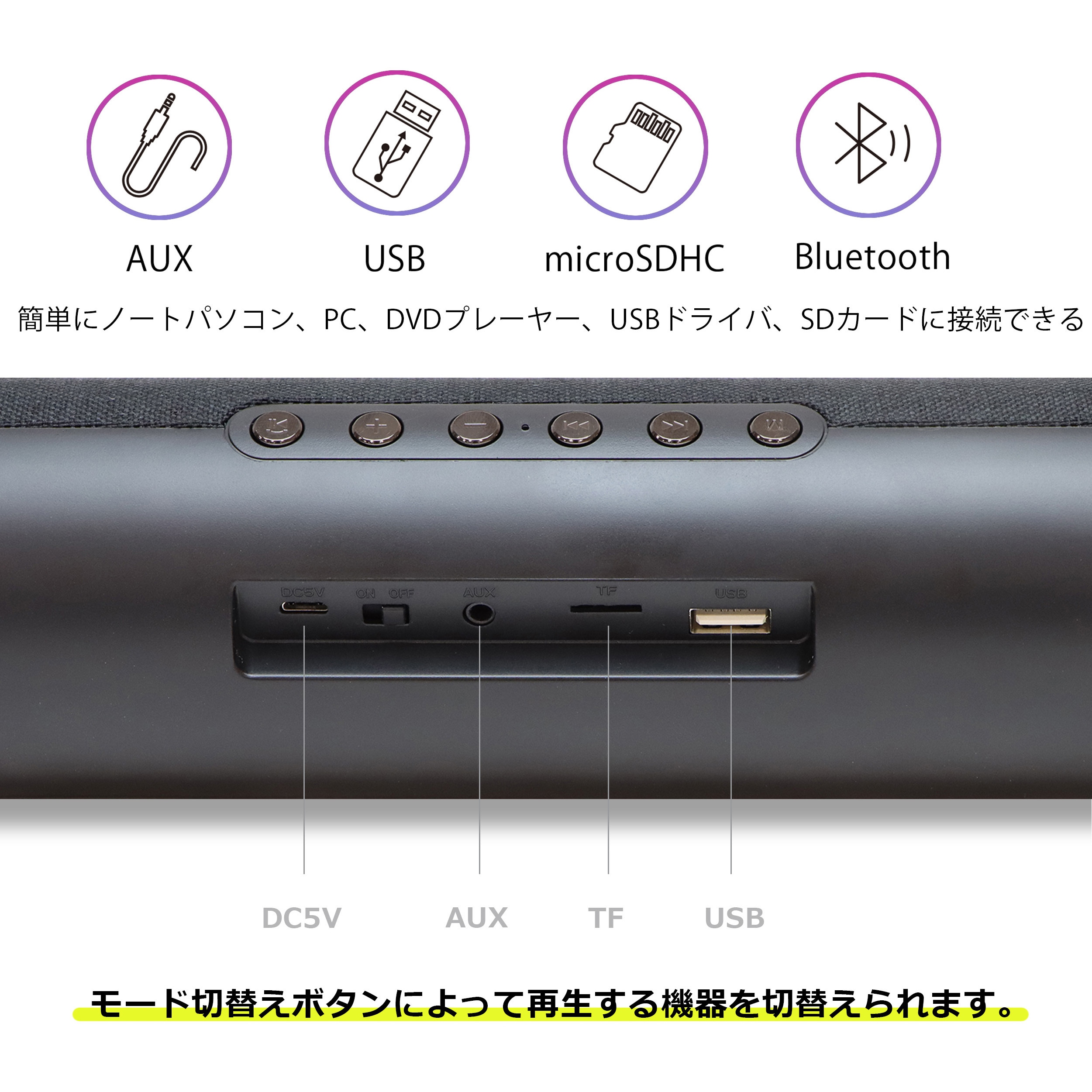 サウンドバー ブラック Bluetooth対応 スマートサウンドバー BLACK SmartSoundbarBLK [DolbyAtmos対応 /Wi-Fi