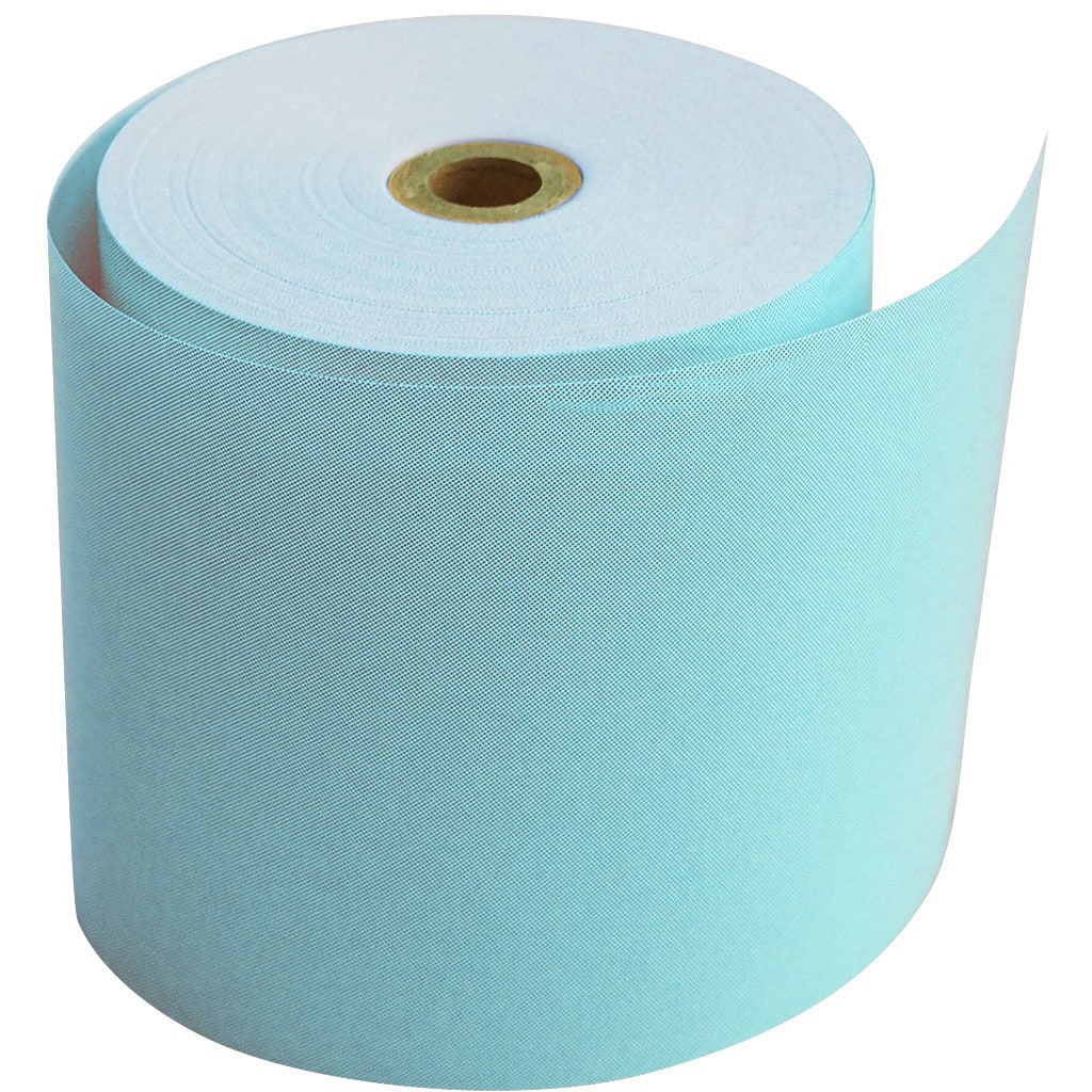 230-04016050 カラーサーマル紙 80mm幅 青 小林 感熱紙