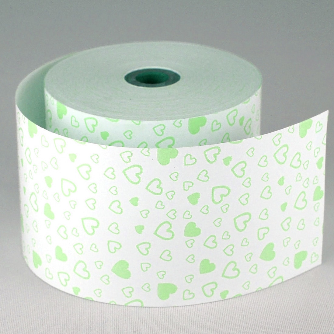 230-05379000 ファンシーレジ用紙 80mm幅 緑 緑 小林 感熱紙