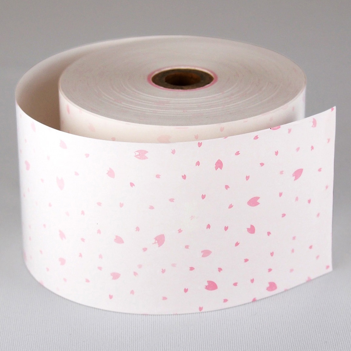 230-06411005 ファンシーレジ用紙 80mm幅 桜 ピンク 小林 感熱紙