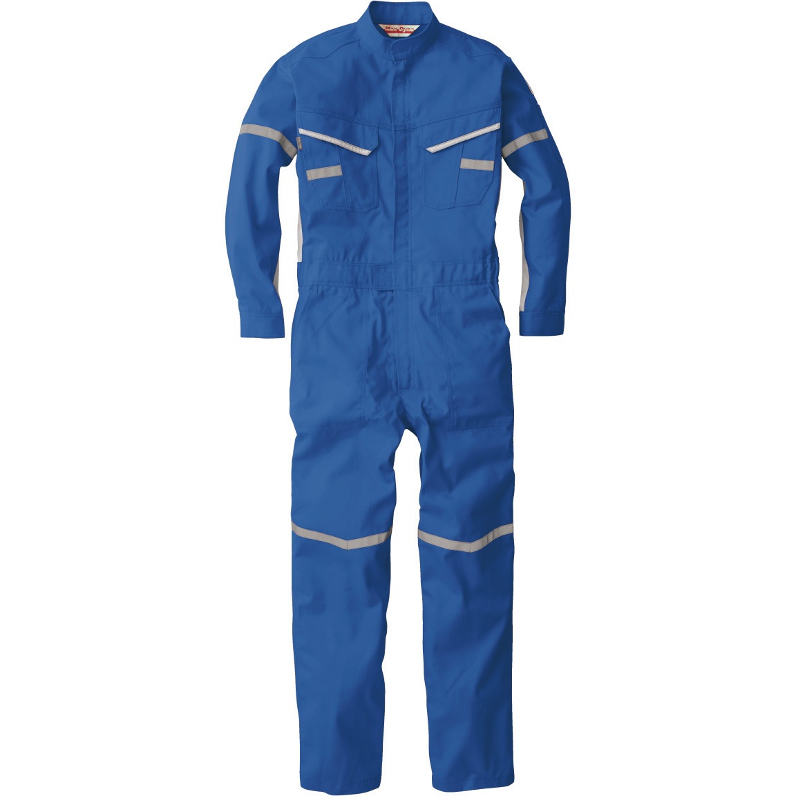 MD-5300R リフレキ付き防炎ツナギ ROUND ONI 長袖つなぎ 綿100% ブルー色 着丈55cm袖丈62cm  MD-5300R 13,305円