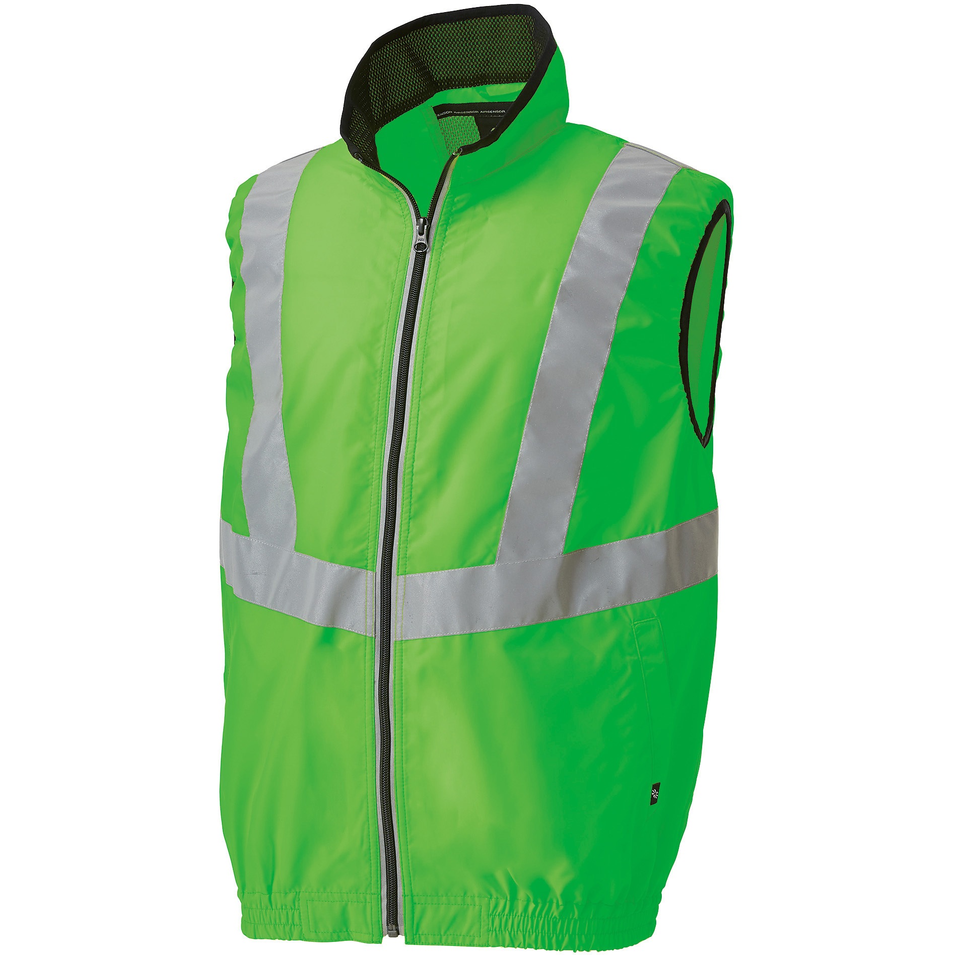 26868 AIRハンシヤベスト クロダルマ 服のみ 混率(%):ポリエステル100(タフタ)