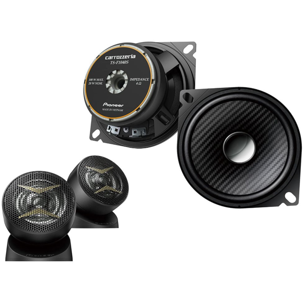 Pioneer TS-T440II TS−F1040S 10cmスピーカーセット TS-F1040S-2 10cmセパレート2ウェイスピーカー 1個 Pioneer(パイオニア