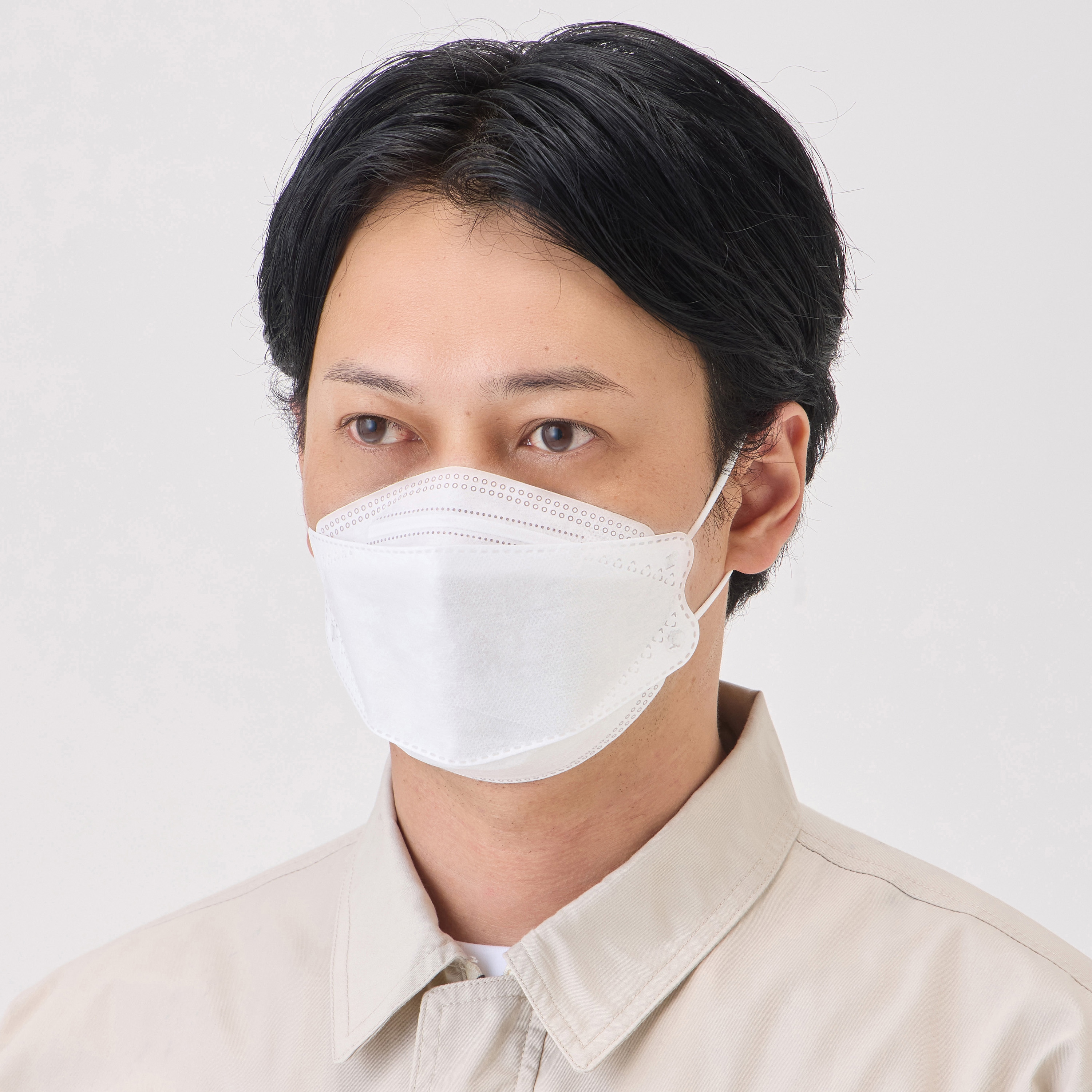 MR7063 3D立体 サージカルマスク 個包装 30枚入 モノタロウ ホワイト色