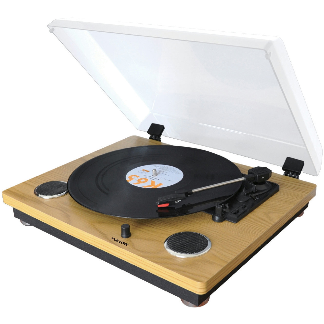 アメリカンポップ　レコードプレーヤー KRP-206S スピーカー搭載レコードプレーヤー 1台 WINTECH(ウィンテック