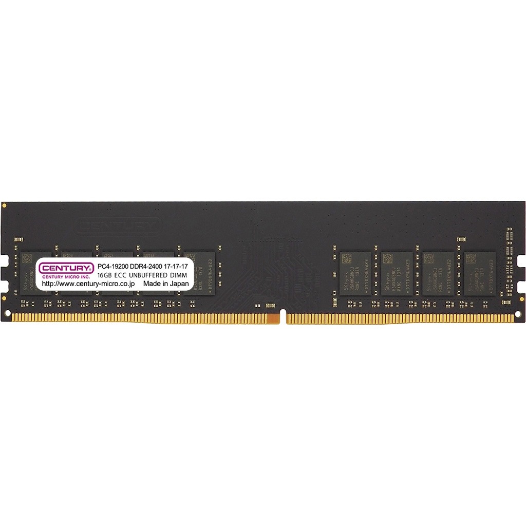 CB16GX2-D4UE2400H SV/WS用 DDR4 288p EDIMM 1.2v 32GB(16Gx2)1R CENTURY MICROY MICRO(センチュリーマイクロ) メモリーモジュール規格PC4-19200   CB16GX2-D4UE2400H