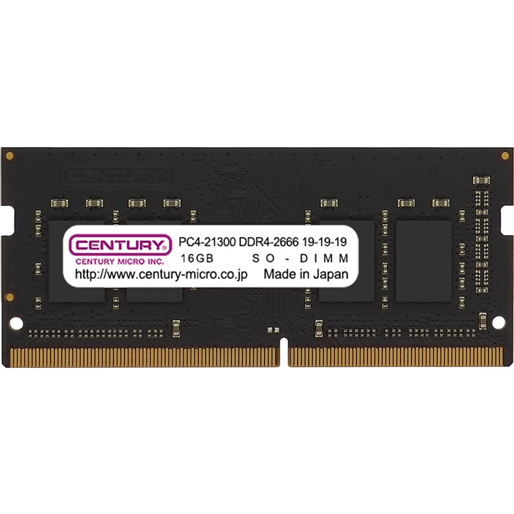 CENTURY 16GB DDR4 SO-DIMM メモリ メモリー CENTURY PC4-19200 DDR4