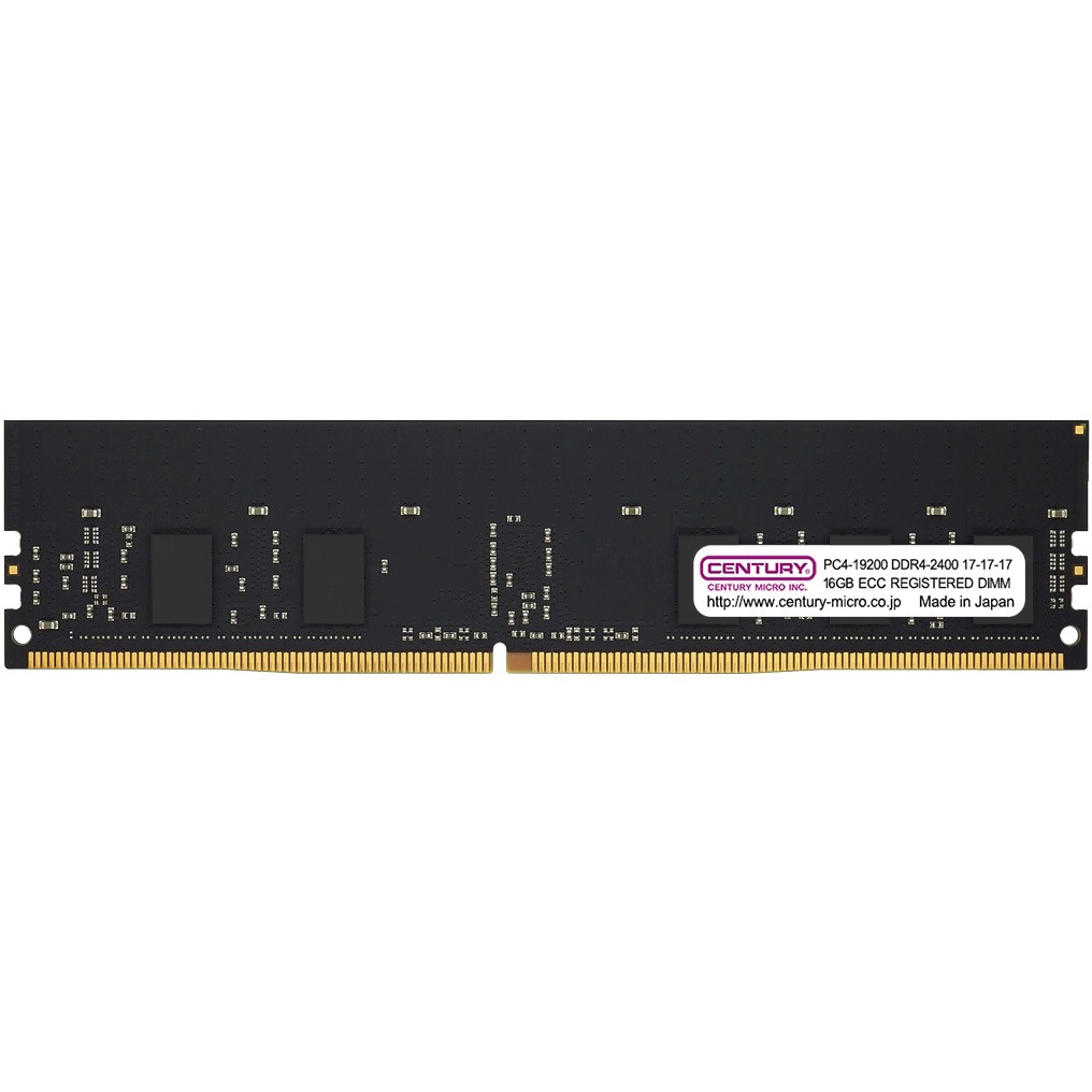 CB16G-D4RE240081 SV用 PC4 DDR4 288p RDIMM 1.2v 16GB x8-1R CENTURY MICROY MICRO(センチュリーマイクロ) メモリーモジュール規格PC4-19200   CB16G-D4RE240081