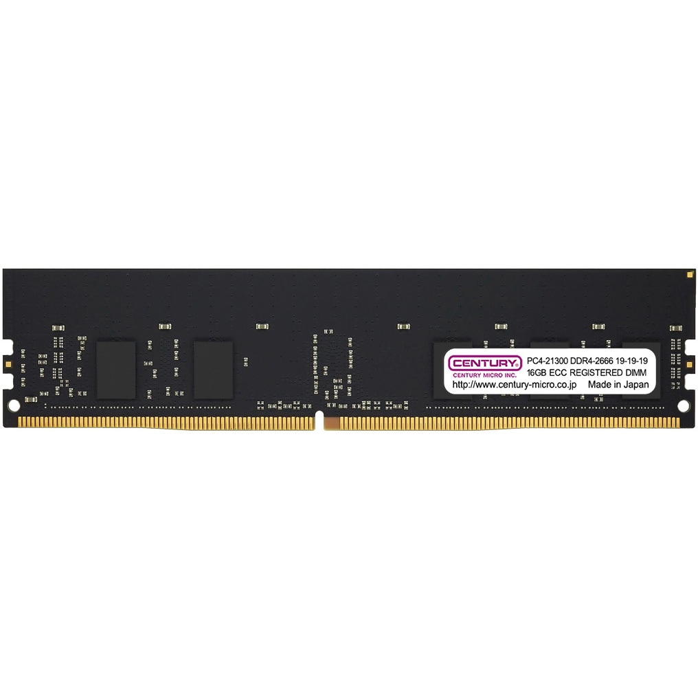 CB16G-D4RE266681 SV用 PC4 DDR4 288p RDIMM 1.2v 16GB x8-1R CENTURY MICROY MICRO(センチュリーマイクロ) メモリーモジュール規格PC4-21300   CB16G-D4RE266681