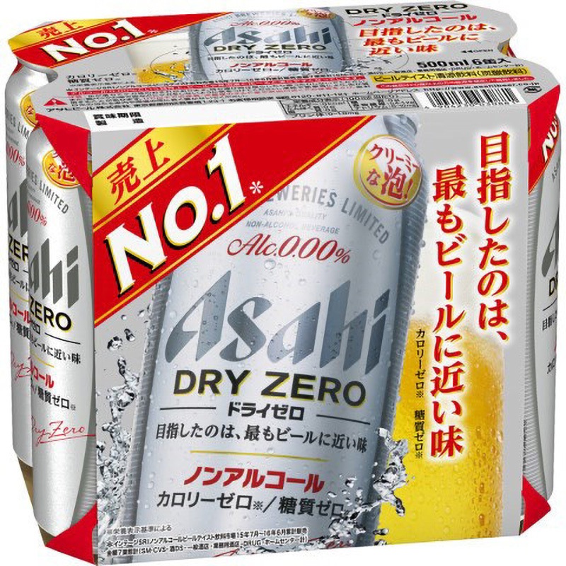 4904230030881 アサヒ ドライゼロ 6缶パック 500mlX6 x4 1箱(6本×4本