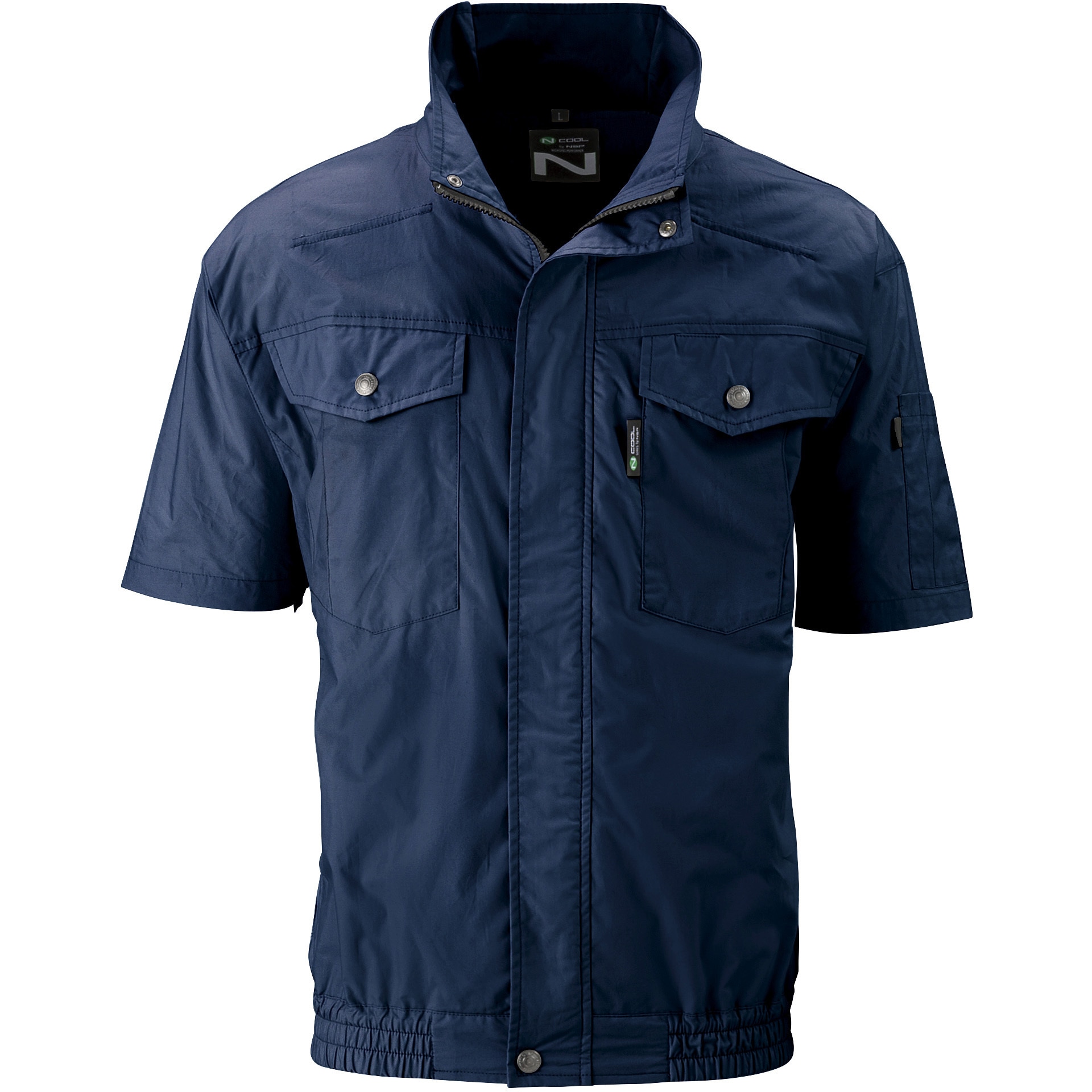 ND-2112/ネイビー/2L + SKSP02G Nクールウェア 上部ファン(半袖)+空調