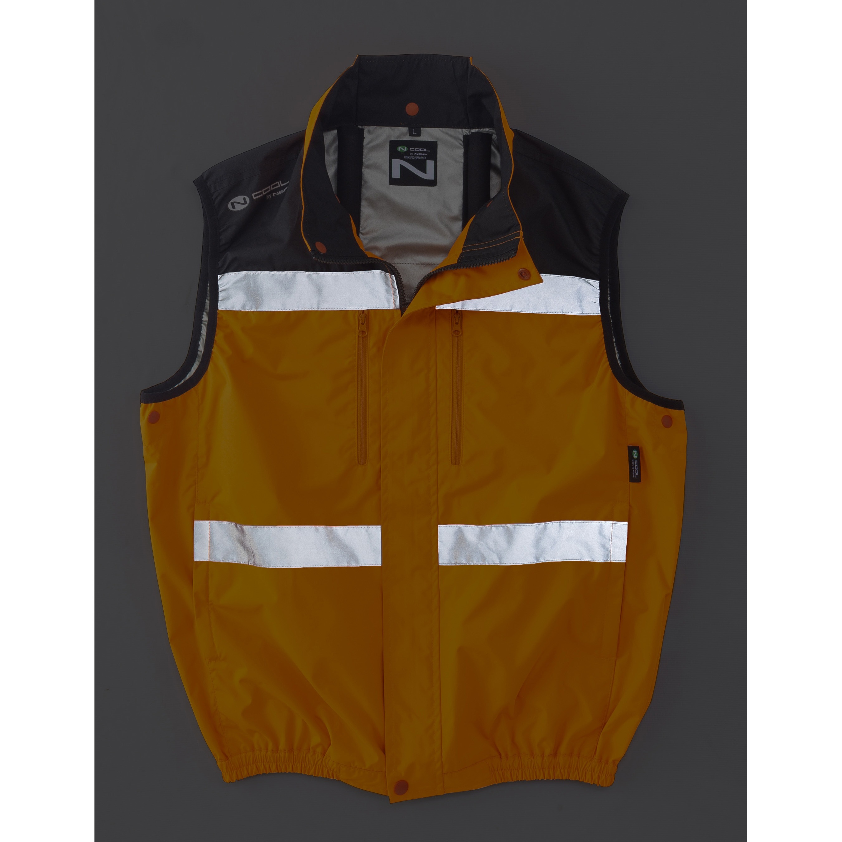 NC-1071/オレンジ/2L + SKSP02B Nクールウェア ベストタイプ+空調服(R