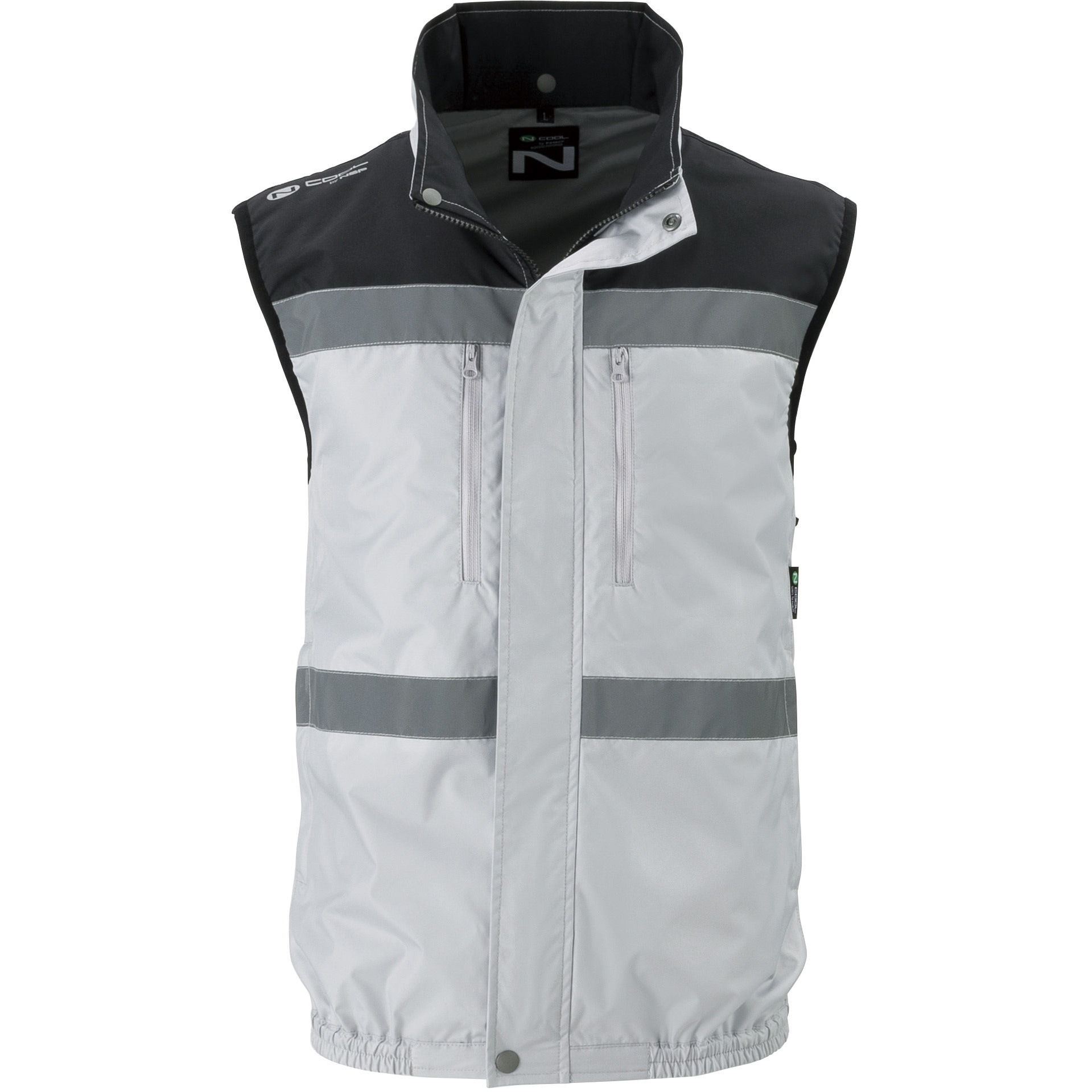 空調服 シルバー ノースリーブ ベスト Amazon.co.jp: 空調服 空調ベスト ウエアのみ シルバー M