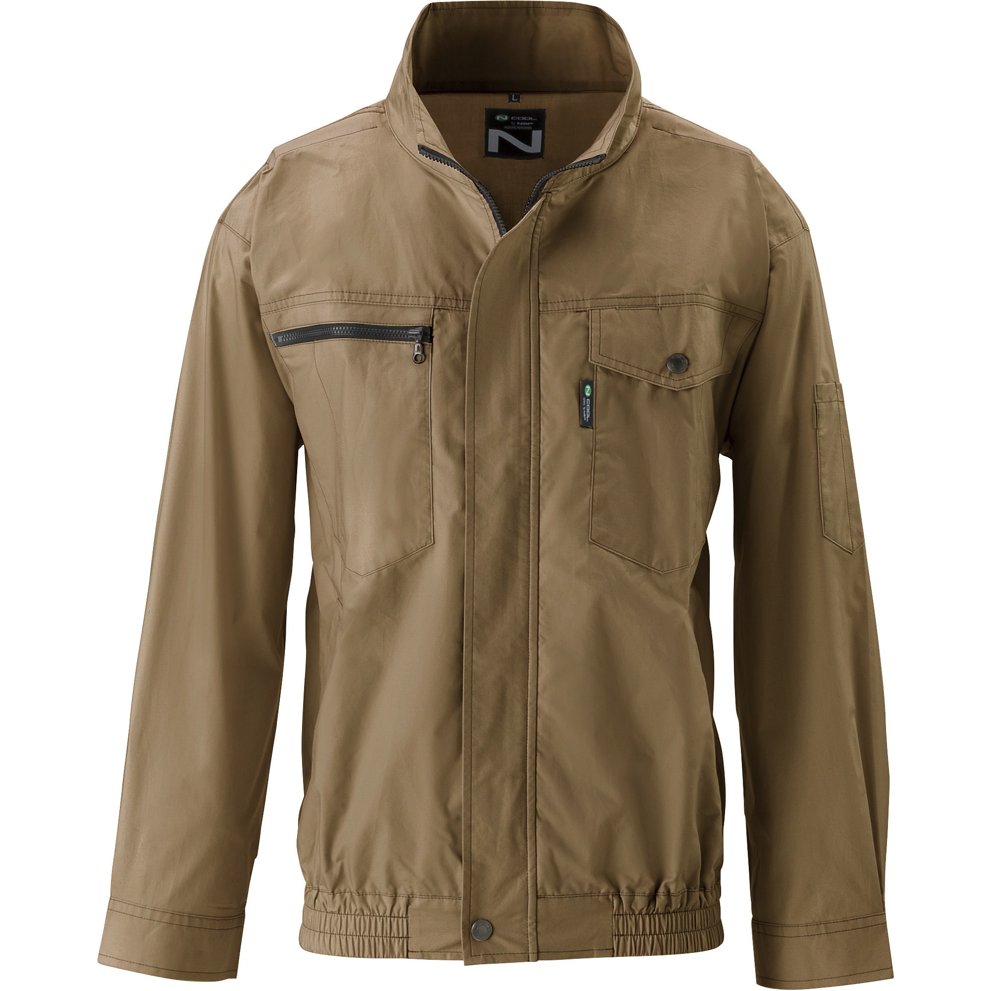 NSP 空調服 NA-2011 3L NA-2011/キャメル/3L Nクールウェア 長袖タイプ 1着 NSP 【通販