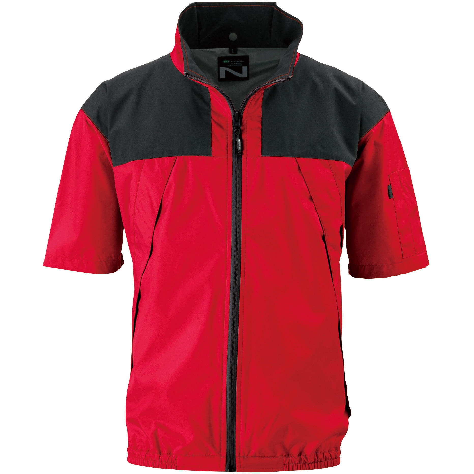 【新品未使用】NSP 空調服 NC-1121 Mサイズ　スターターキット付き NSP Nクール(R)ウェア NC-1121 レッド M ＋空調服(R) スターター