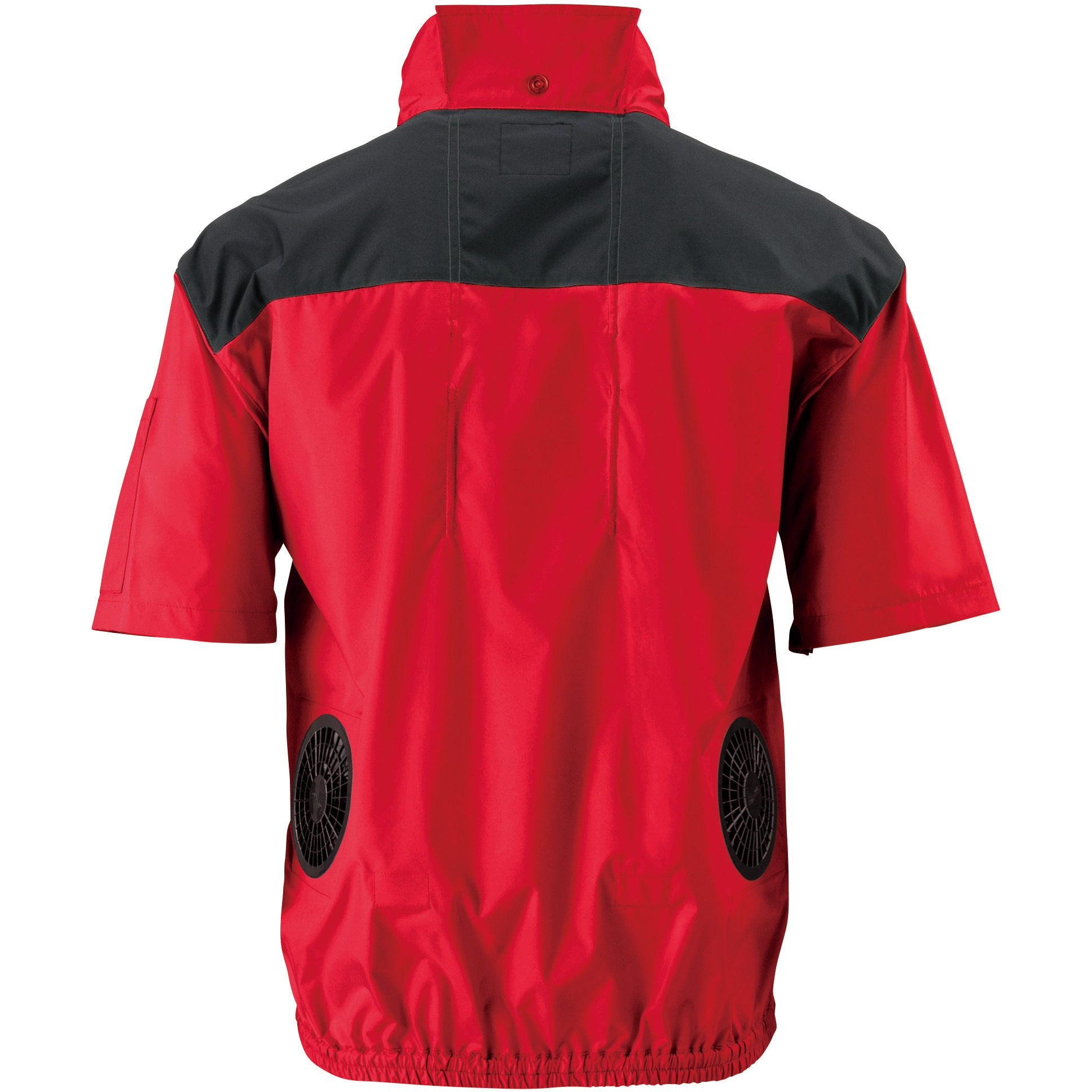 空調服　NSP 半袖　XL 2L N.COOL レッド　赤 ND-1121/レッド/5L + SK00012K70 Nクールウェア 半袖タイプ+空調服(R