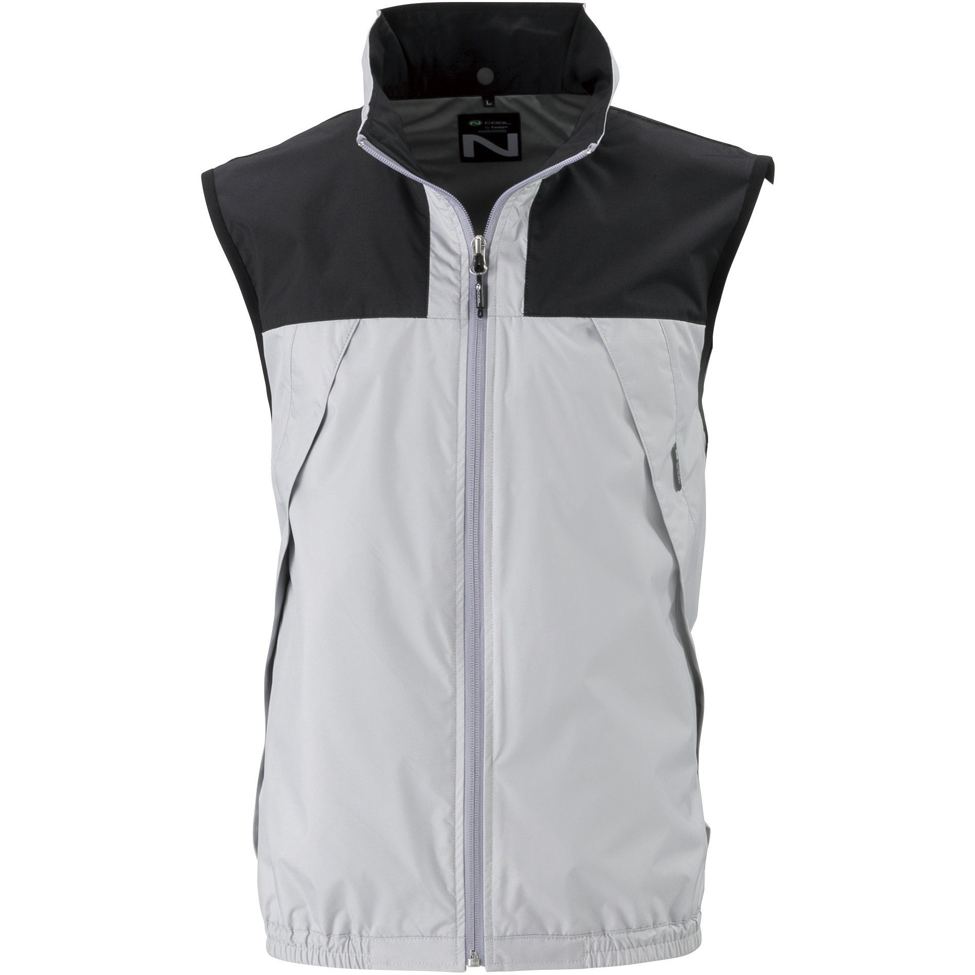 NC-1122/シルバー/M + SK00012K90 Nクールウェア 上部ファン(ベスト)+