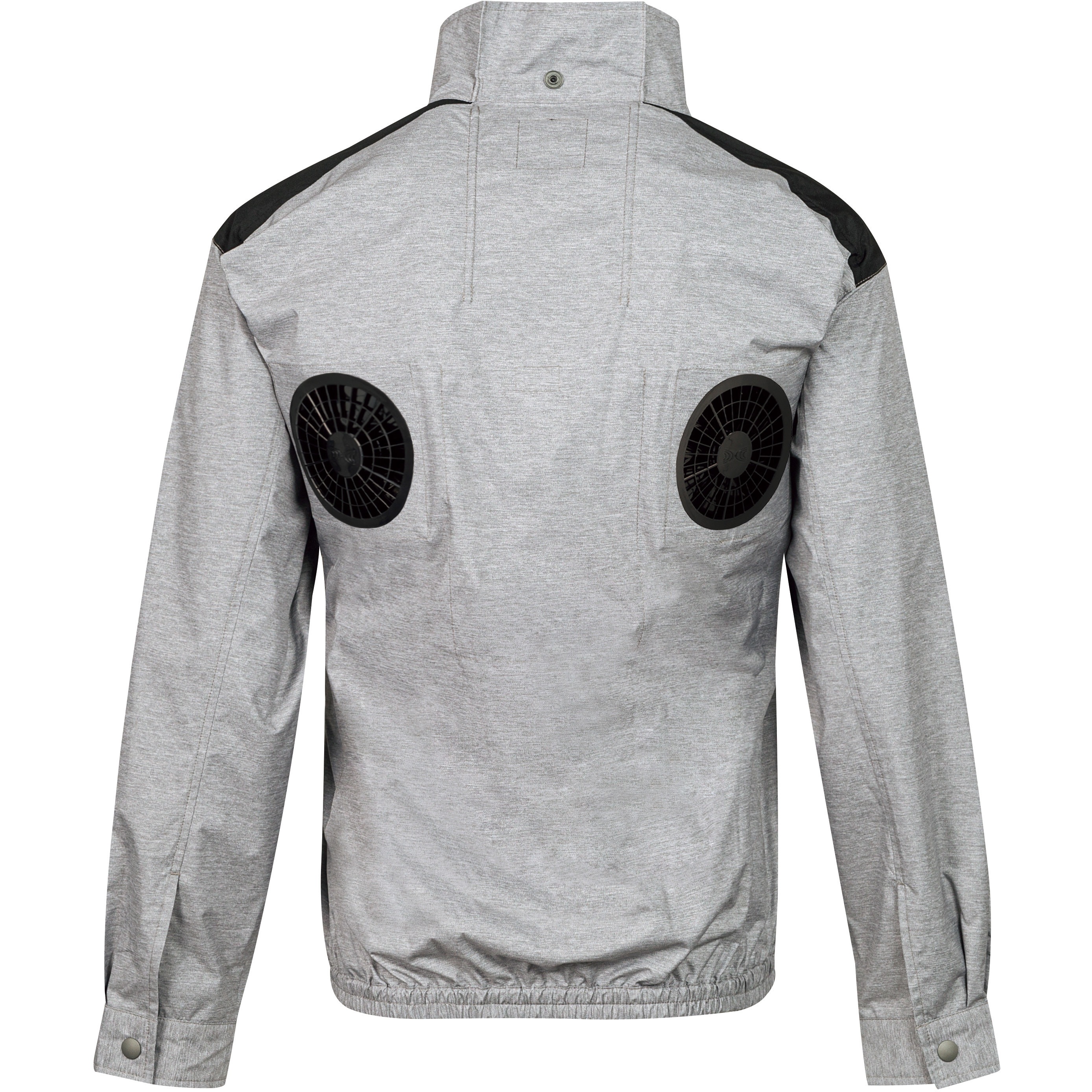 NA-1122/杢グレー/5L + SK00012R70 Nクールウェア 上部ファン(長袖)+