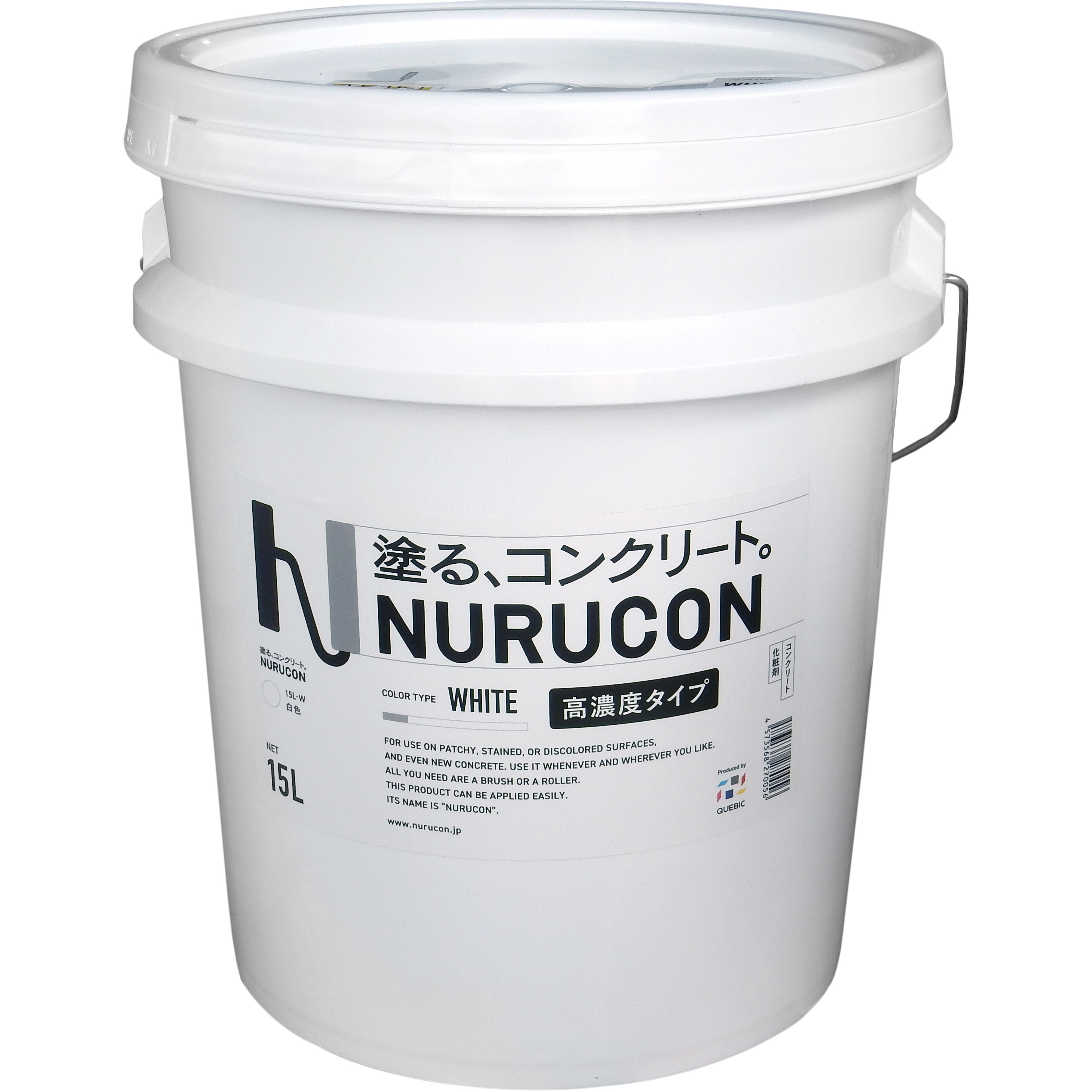 ヌルコン高濃度タイプ タイハク コンクリート用 ホワイト色  1個(15L)