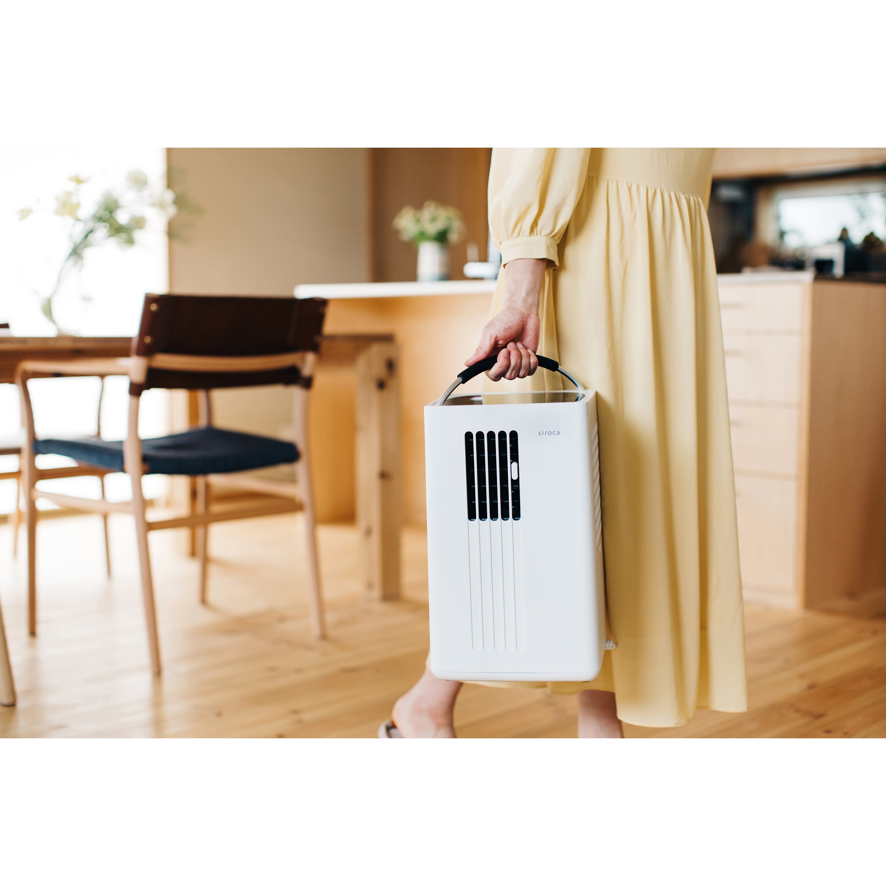 SY-D151(W) 除湿機能付きポータブルクーラー siroca 送風口数1口 電源