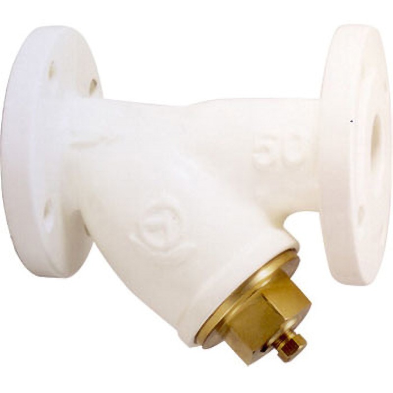 KY6CN-G 新基準適合 FCナイロンコートY形ストレーナ【フランジ・特殊メッシュ】 ベン 呼び径32A  KY6CN-G