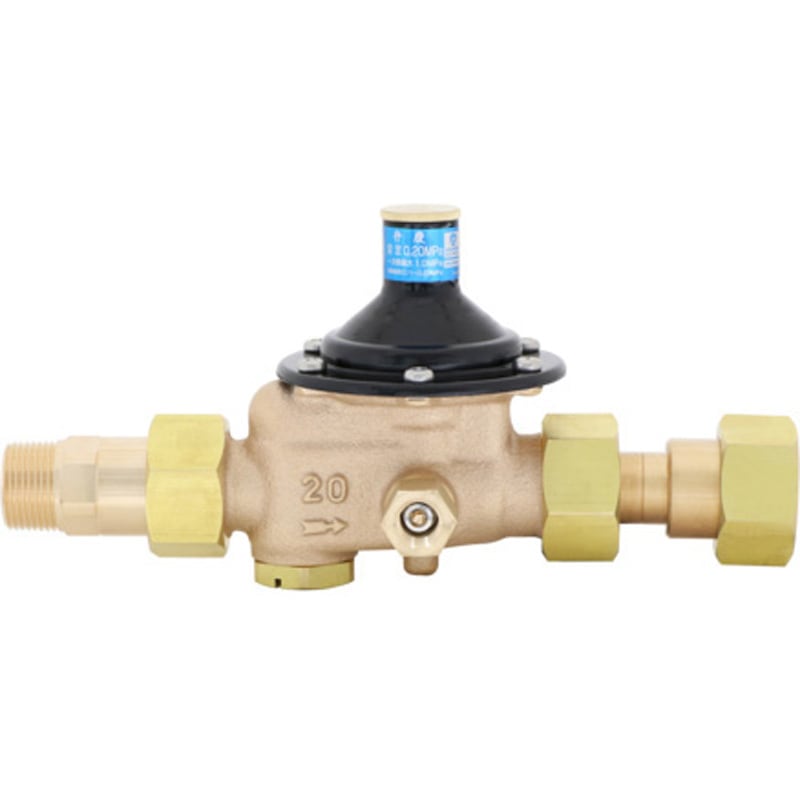 RJ44N-FHPL2 新基準適合 戸別給水用伸縮管付減圧弁【0.23MPa】入口：JIS R3/4ねじ(オスユニオン継手)(P・V兼用コア対応) 出口：JIS G1ねじ(ユニオン継手) 1個 ベン 【通販モノタロウ】