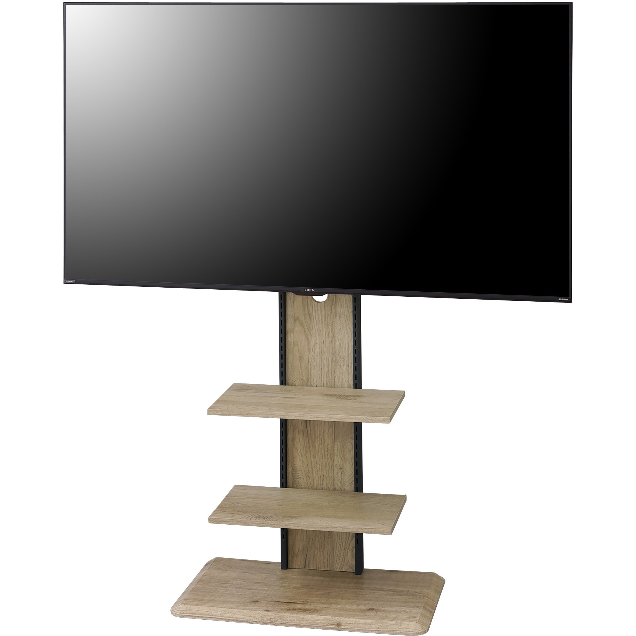 UTS-700R-LN スタンドテレビ台 アイリスオーヤマ 棚板あり ライト