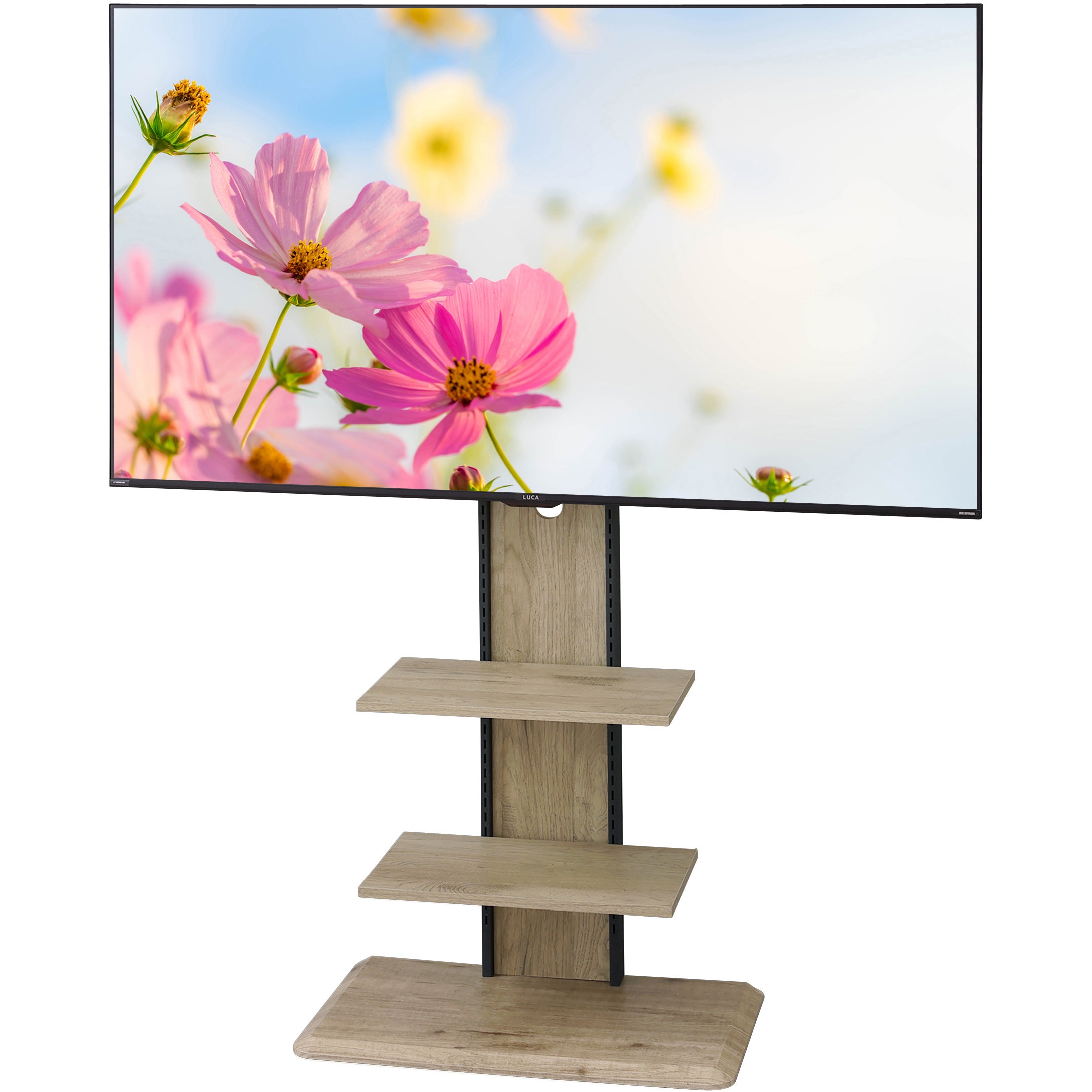 UTS-700R-LN スタンドテレビ台 アイリスオーヤマ 棚板あり ライト